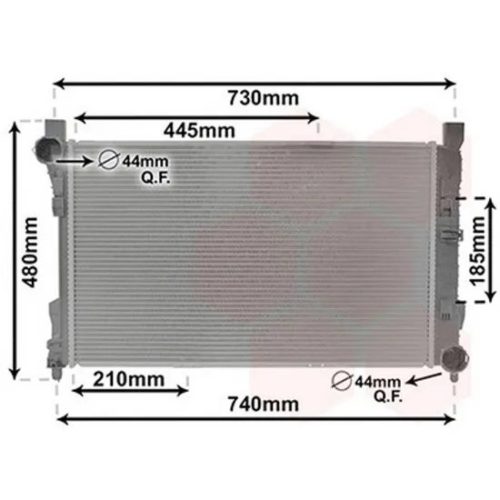 Radiator Motor MERCEDES CLK C209 2002->2009 Radiator apa pentru toate modelele benzina/diesel CV manuala/automata (65x/40) Perioada 2002 2003 2004 2005 2006 2007 2008 2009 2010
