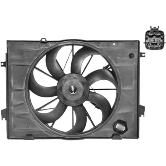 Ventilator motor HYUNDAI TUCSON 2004->2012 2.0 CRDi 88KW 120CP , pentru motor perioada 2007 2008 2009 2010