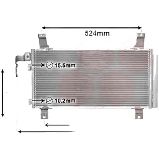 Radiator aer conditionat CITROEN C4 3 NC 2013-> pentru 1.6, perioada 2013 2014 2015 2016 2017 2018
