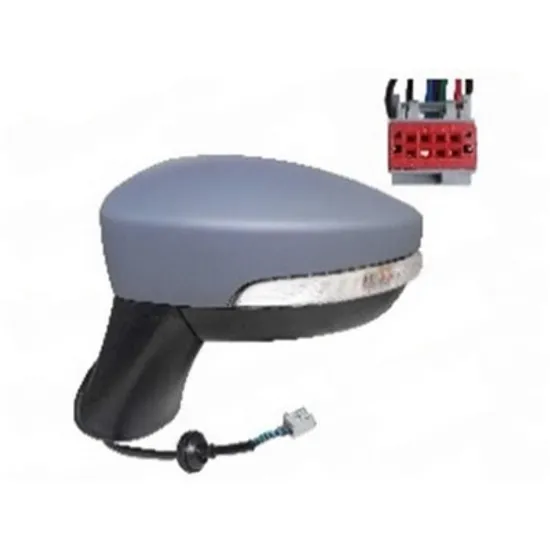 Oglinda FORD ECOSPORT 2012-> Oglinda exterioara electrica cu incalzire cu rabatare electrica pentru vopsit (cu semnal si lampa podea) 10 PIN STANGA Perioada 2017 2018 2019 2020 2021 2022 2023