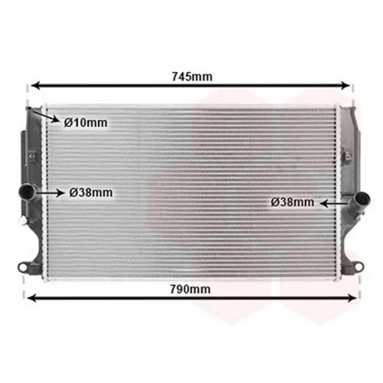 Radiator Motor TOYOTA VERSO 2013-> Radiator apa 2.0 D4DF-2.2 D4d 2013-> Perioada 2013 2014 2015 2016 2017 2018 2019