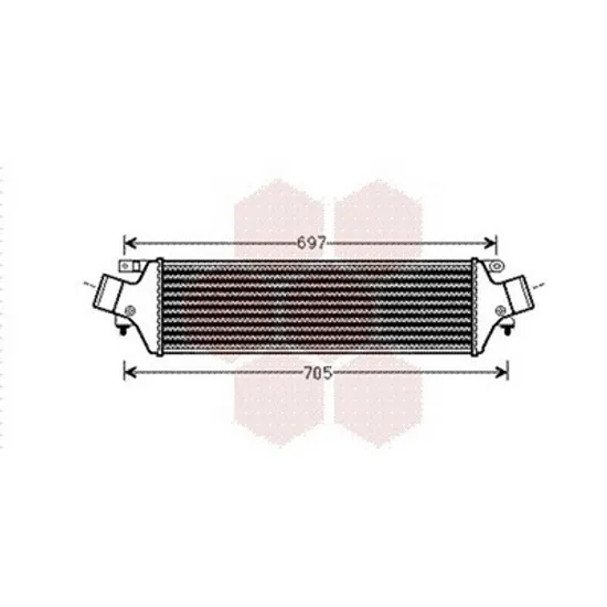 Intercooler ALFA ROMEO GIULIETTA 2010->2020 Radiator intercooler 2.0 JTD diesel (580x150x80) Perioada 2010 2011 2012 2013 2014 2015 2016 2017 2018 2019 2020