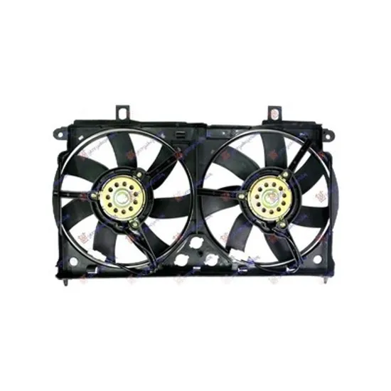 Ventilator Motor PEUGEOT 106 2 1996->2002 Electroventilator radiator complet cu aer conditionat dublu benzina-DIESEL, Perioada 1996 1997 1998 1999 2000 2001 2002