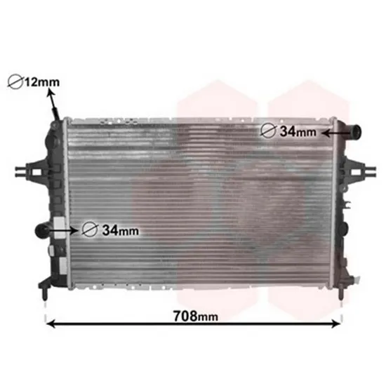 Radiator Motor OPEL ZAFIRA A 1999->2005 Radiator apa 1.7TD-2.0-2.216V/DTI 60x37 X17DTL Perioada 1999 2000 2001 2002 2003 2004 2005