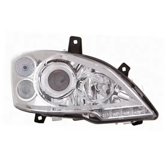 Far dreapta MERCEDES VITO W639 2003-> perioada 2010 2011 2012 2013 2014 2015 cu motor reglaj, fara unitate de control Xenon, cu xenon, semnal transparent, cu reglaj distanta iluminare automat, cu daylight, adaptiv, cu bec D1S/H7