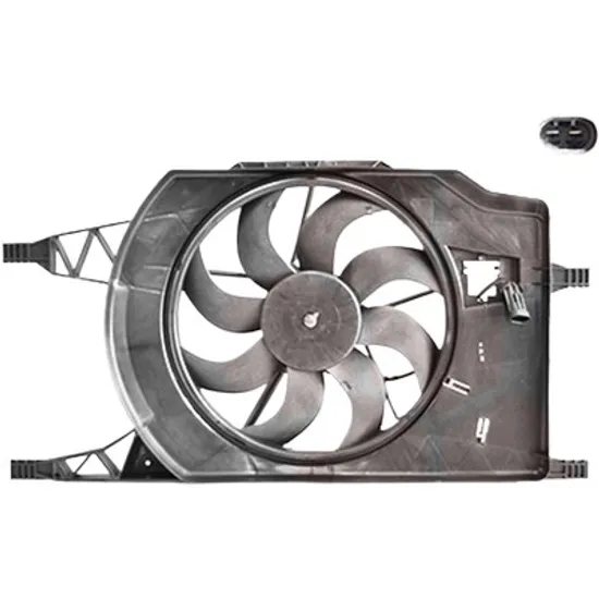 Ventilator motor RENAULT ESPACE 4 2002->2014 2.0 Turbo 120KW 163CP , pentru motor F4R 794, F4R 795, F4R 796, F4R 797 perioada 2002 2003 2004 2005 2006 2007