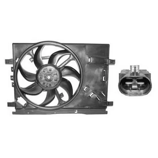 Ventilator Motor FIAT PUNTO 199 2012-> Electroventilator complet 1.0-1.2-1.4 16V benzina, Perioada 2012 2013 2014 2015 2016 2017