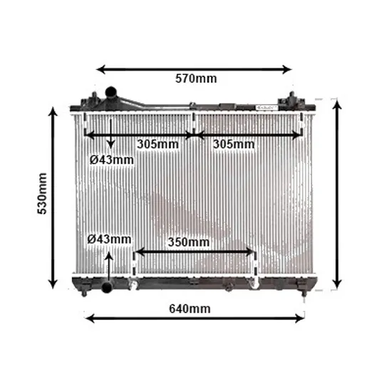 Radiator apa SUZUKI GRAND VITARA 2 2005->2018 pentru 2.0 SZ, 2.0 tractiune integrala, perioada 2005 2006 2007 2008 2009 2010 2011 2012 2013 2014 2015