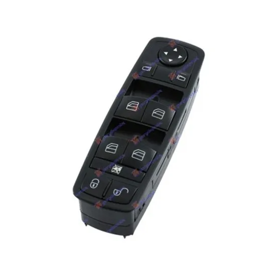 Buton Geamuri MERCEDES A-CLASS W169 2004->2012 Panou buton comanda geamuri fata (Quatern) stanga Perioada 2004 2005 2006 2007 2008 2009 2010 2011 2012