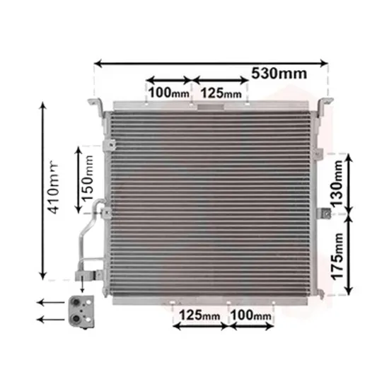 Radiator aer conditionat BMW X5 E70 2006->2013 pentru xDrive 50 i, perioada 2010 2011 2012 2013