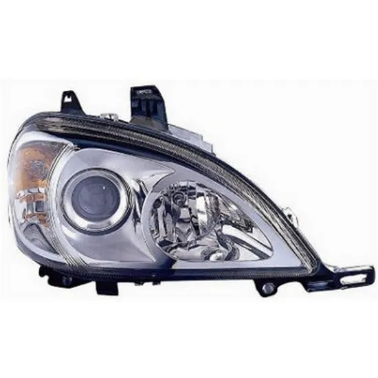 Far dreapta MERCEDES M-CLASS W163 1998->2005 perioada 1998 1999 2000 2001 2002 de la an de fabricatie 09/2001, cu motor reglaj, semnal transparent, cu reglaj electric, cu bec H7/H7