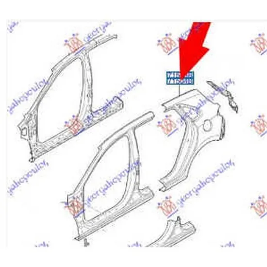 Aripa Spate HYUNDAI i30 2017-> Aripa spate hatchback original dreapta Perioada 2017 2018 2019 2020 2021