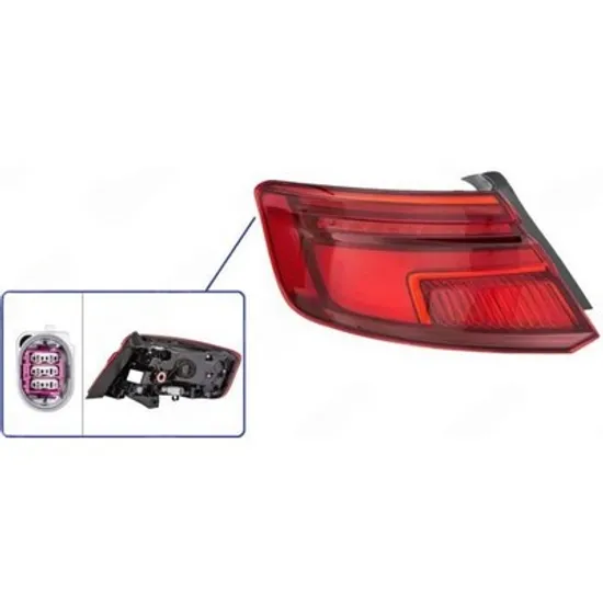 Stop Spate AUDI A3 Sportback 8VA, 8VF 2012->2020 Lampa stop spate exterior LED DYNAMIC SPORTBACK (HELLA) STANGA Perioada 2016 2017 2018 2019 2020