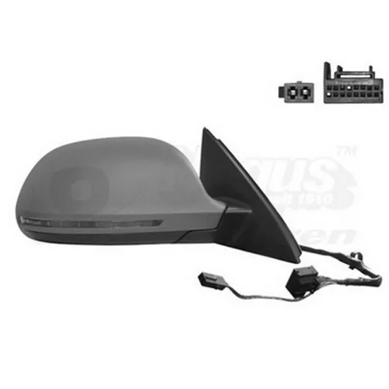 Oglinda AUDI Q3 8UB, 8UG 2011->2018 Oglinda exterioara electrica cu incalzire cu rabatare electrica pentru vopsit cu semnal si lampa dreapta, Perioada 2011 2012 2013 2014 2015 2016 2017 2018