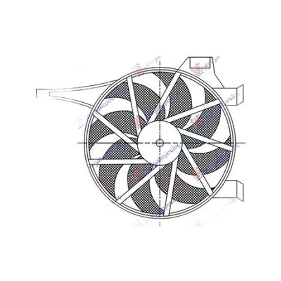 Ventilator Motor OPEL COMBO 2001->2012 Electroventilator aer conditionat 1 3-1 7 CDTi 180 WATT Perioada 2001 2002 2003 2004 2005 2006 2007 2008 2009 2010 2011