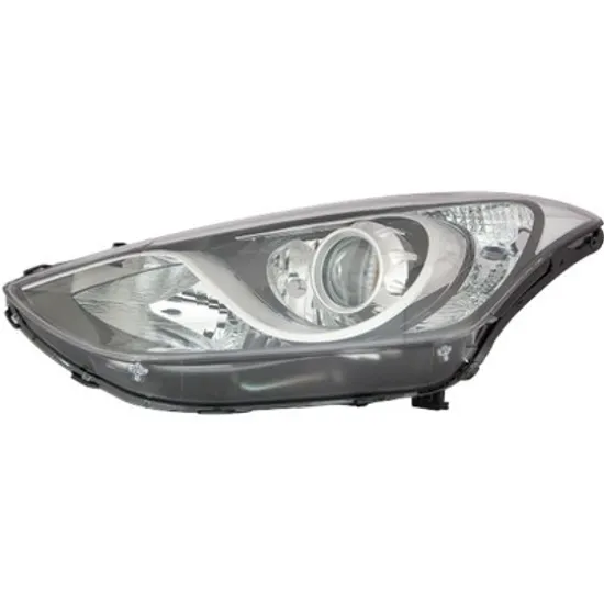 Far stanga HYUNDAI ELANTRA 2011->2016, i30 2012->2017, i30 coupe 2013-> perioada 2011 2012 2013 2014 2015 2016 2017 2018 de la an de fabricatie 03/2015, cu motor reglaj, cu reglaj electric, cu bec H7/H7/H7