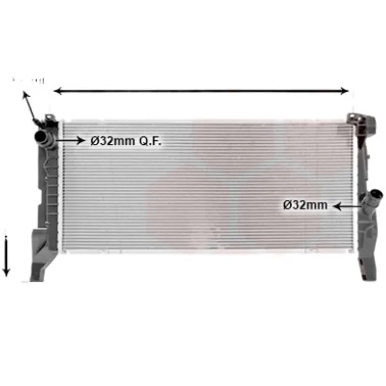 Radiator apa MINI MINI COOPER F56 2013-> One D 70KW 95CP , pentru motor B37 C15 A perioada 2014 2015,2016,2017,2018 2019