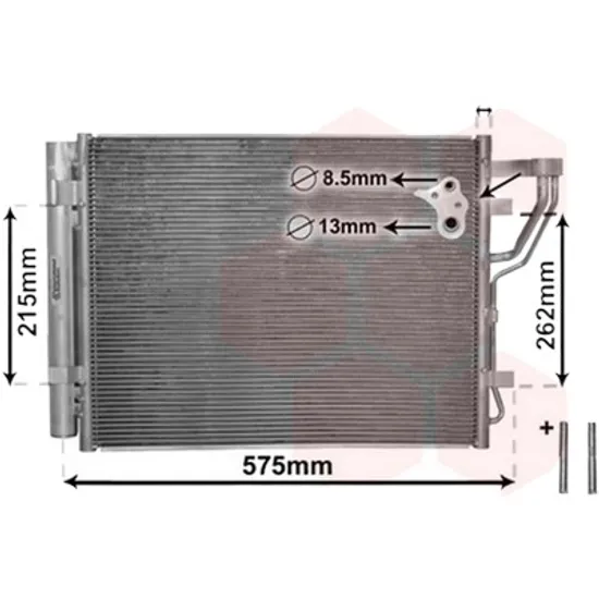Radiator aer conditionat FIAT IDEA 2003-> pentru 1.4 LPG, perioada 2009 2010 2011 2012 2013 2014