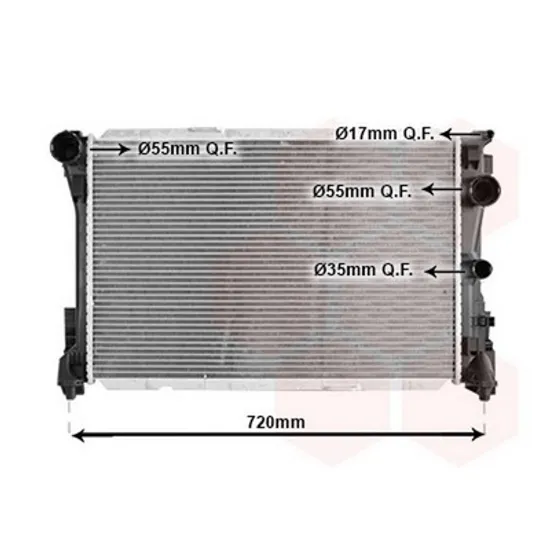 Radiator Motor MERCEDES SLK R172 2011-> Radiator apa benzina AUTO (640x420) (TUBE 9 ) Perioada 2010 2011 2012 2013 2014 2015 2016