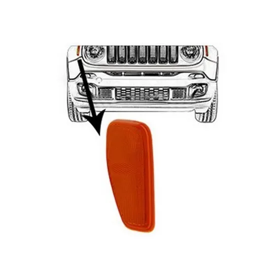 Reflector Spate JEEP RENEGADE 2014->2021 Reflector aripa fata dreapta Perioada 2014 2015 2016 2017 2018