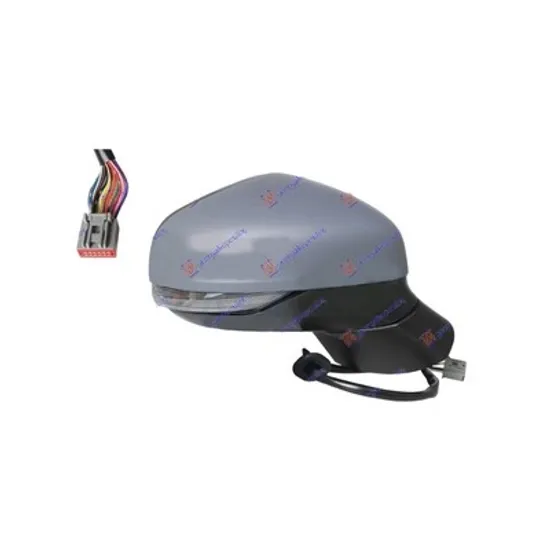 Oglinda FORD FIESTA 7 2017-> Oglinda exterioara electrica cu incalzire cu rabatare electrica (cu semnal si cu lampa podea si senzor banda) 12PIN dreapta Perioada 2017 2018 2019 2020 2021