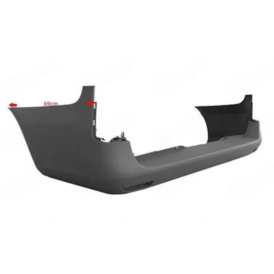 Bara Spate MERCEDES VITO W447 2014-> Bara spate pentru vopsit caroserie lunga (cu suporti senzor banda) Perioada 2015 2016 2017 2018 2019 2020