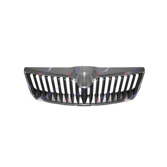 Grila Radiator SKODA OCTAVIA 2 2004->2013 Grila radiator cu rama cromata 02.2009-> Perioada 2008 2009 2010 2011 2012