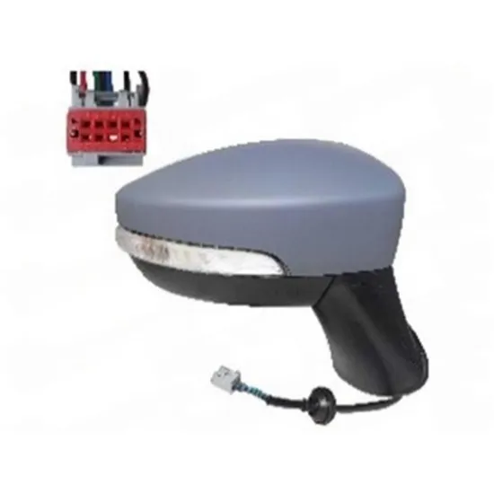 Oglinda FORD ECOSPORT 2012-> Oglinda exterioara electrica cu incalzire cu rabatare electrica pentru vopsit (cu semnal si lampa podea) 10 PIN DREAPTA Perioada 2017 2018 2019 2020 2021 2022 2023
