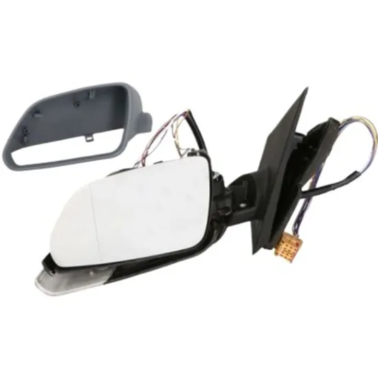 Oglinda exterioara stanga SKODA OCTAVIA 2 2004->2013 perioada 2004 2005 2006 2007 2008 2009 2010 pana la an de fabricatie 02/2009, cu semnal, prevopsit grund, cu incalzire