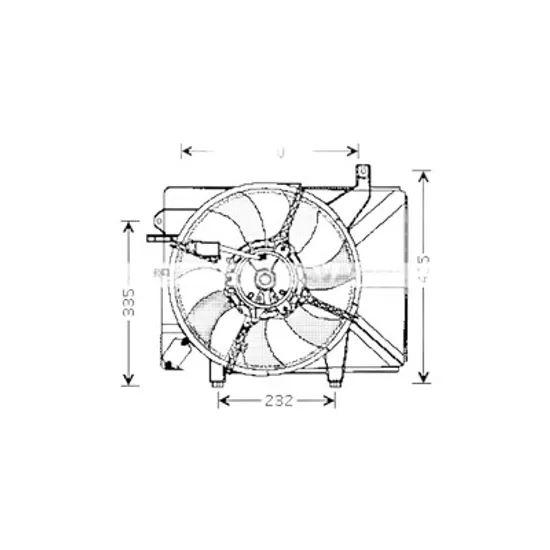 Ventilator motor HYUNDAI GETZ 2001->2010 pentru 1.1, perioada 2002 2003 2004 2005 2006 2007 2008 2009