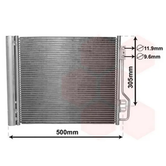 Radiator Aer Conditionat SMART FORTWO cupe 451 2007->2014 Radiator aer conditionat benzina/ diesel 42x38 Perioada 2007 2008 2009 2010 2011 2012 2013 2014