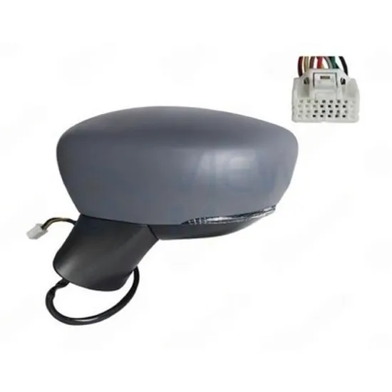 Oglinda NISSAN MICRA 5 2016-> Oglinda exterioara electrica cu incalzire cu rabatare electrica pentru vopsit (cu semnal LED) (9 PIN) STANGA Perioada 2016 2017 2018 2019 2020 2021