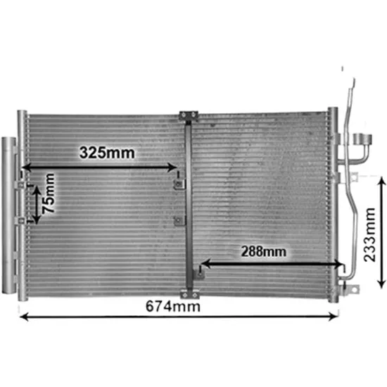 Radiator aer conditionat SKODA KODIAQ 2016-> 2.0 TDI 4x4 110KW 150CP , pentru motor DBGA, DBGC, DFGA, DTSB perioada 2016 2017,2018,2019,2020 2021
