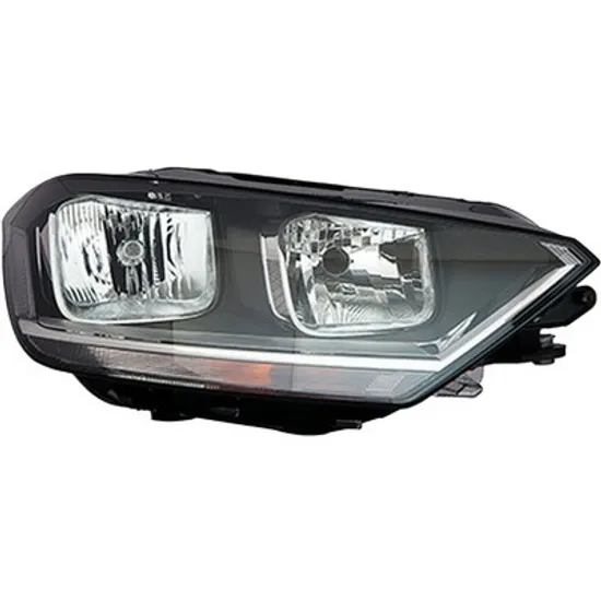 Far dreapta VW GOLF 7 SPORTSVAN 2014-> perioada 2014 2015 2016 2017 2018 2019 pana la an de fabricatie 2017, cu motor reglaj, semnal transparent, cu reglaj electric, cu lumina de zi, cu bec H15, cu bec H7,