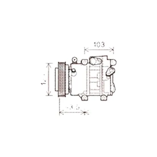 Compresor aer conditionat KIA CEED 2006->2012 1.6 CVVT 92KW 125CP , pentru motor G4FC perioada 2010 2011 2012