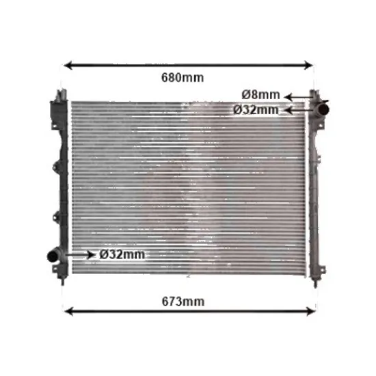 Radiator apa LAND ROVER FREELANDER 1 1998->2006 pentru 2.5 V6 4x4, perioada 2000 2001 2002 2003 2004 2005 2006