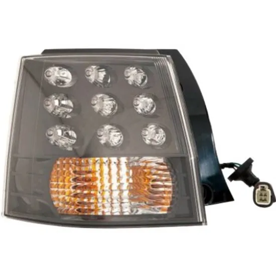 Lampa stop spate stanga MITSUBISHI OUTLANDER 2 2006->2012 perioada 2006 2007 2008 2009 2010 2011 2012 pana la an de fabricatie 08/2009, cu LED, fumuriu, semnal galben,
