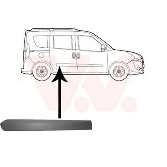 Bandou Usa OPEL COMBO X12 2012-> Bandou usa spate dreapta, Perioada 2012 2013 2014 2015 2016 2017