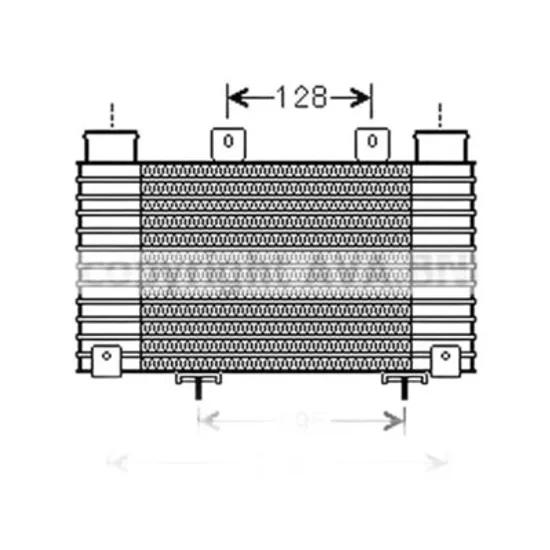 Intercooler MAZDA BT-50 1 2006->2015 Radiator intercooler 2,5 - 3,0 TDCi (245x198) Perioada 2006 2007 2008 2009 2010 2011 2012 2013