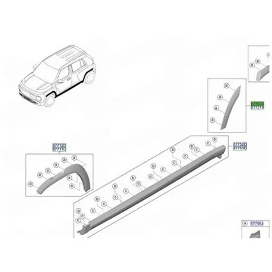 Bandou Usa HYUNDAI INSTER 2024-> Bandou Usa spate (O) DREAPTA Perioada 2024 2025