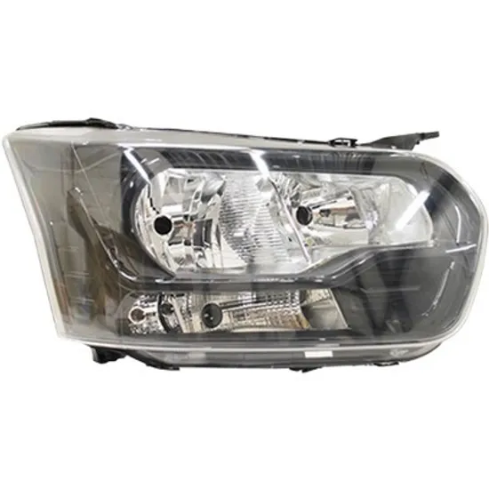 Far dreapta FORD TRANSIT 2013-> perioada 2013 2014 2015 2016 2017 2018 cu motor reglaj, fumuriu, semnal transparent, cu reglaj electric, cu lumina de zi, cu bec H15, cu bec H7