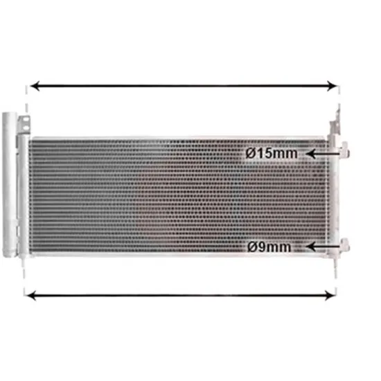 Radiator aer conditionat VOLVO S40 2 2004->2012 2.4 103KW 140CP , pentru motor B 5244 S5 perioada 2004 2005,2006,2007,2008,2009 2010