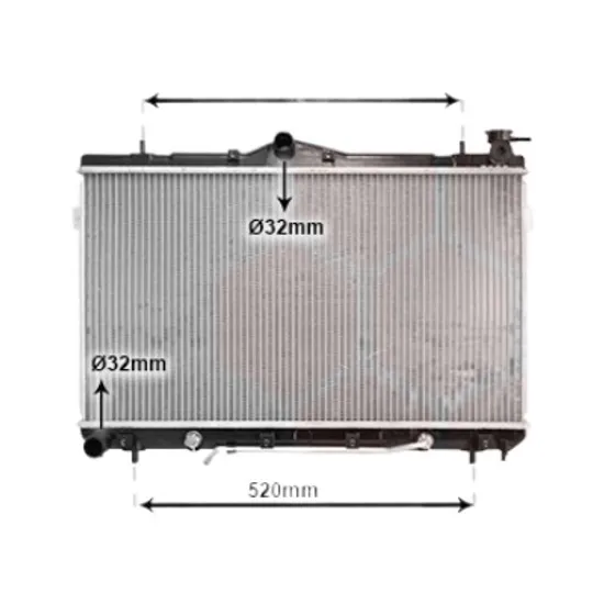 Radiator apa HYUNDAI COUPE 2001->2008 pentru F2 Evolution, perioada 1999 2000 2001