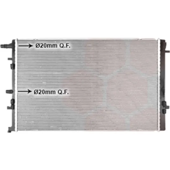 Radiator apa RENAULT MEGANE 3 2015->, MEGANE GRAND COUPE 4 2016-> pentru 1.3 TCe 140, perioada 2018 2019 2020 2021 2022 2023