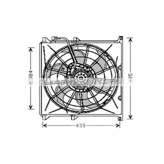 Ventilator Motor BMW 3 E36 1990->1998 Electroventilator complet benzina, Perioada 1990 1991 1992 1993 1994 1995 1996 1997 1998