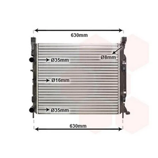 Radiator Motor MERCEDES CITAN 415 2012->2021 Radiator apa pentru 1.6i 16V - 1.5DCi cu aer conditionat (56x48x26) Perioada 2013 2014 2015 2016 2017 2018 2019