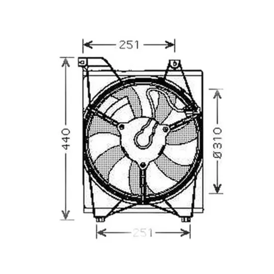 Ventilator Motor KIA RIO 2005->2011 Electroventilator complet pentru aer conditionat pt benzina, 2005->2012 Perioada 2005 2006 2007 2008 2009 2010 2011
