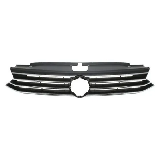 Grila Radiator VW PASSAT B8 2014-> Grila radiator neagra cu bandou ornament cromat Perioada 2014 2015 2016 2017 2018 2019