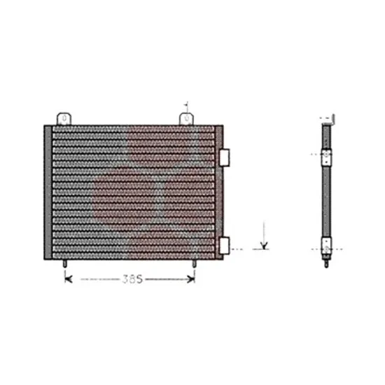 Radiator aer conditionat OPEL COMBO X12 2012-> 1.3 CDTI 59KW 80CP , pentru motor A 13 FD perioada 2012 2013,2014,2015,2016 2017