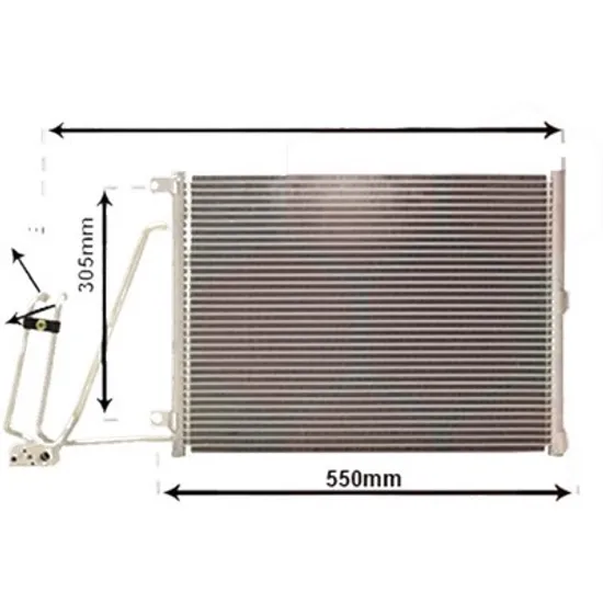 Radiator aer conditionat VW TIGUAN ALLSPACE BW2 2017-> 2.0 TDI 4motion 110KW 150CP , pentru motor DBGC, DFGA perioada 2017 2018,2019,2020,2021 2022